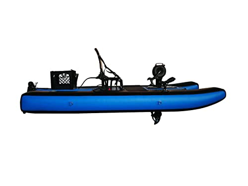 Riot Kayaks Mako 8.5 Air Inflatable Pedal Fishing Kayak Blue/Black