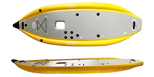 BKC SUP AIR 13-Foot Inflatable Stand Up Paddle Board w/Pedal Drive, Seat, Paddle by BKC