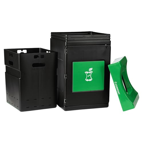 Commercial Zone Products Avante™ Series Black Compost Container 55-Gallon Square