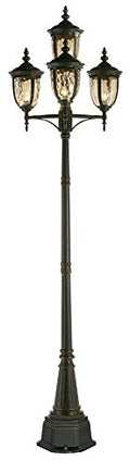 John Timberland Bellagio Vintage Outdoor Post Light Fixture 4-Light Veranda Bronze Brown