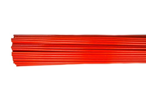 DISCOUNT SNOWSTAKES .COM 4ft Orange Driveway Markers - Flexible, Easy Install, Pointed Tip