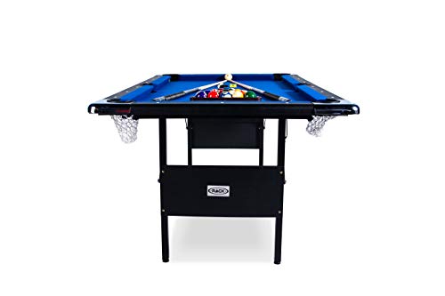 RACK Vega 6-Foot Folding Billiard/Pool Table Blue