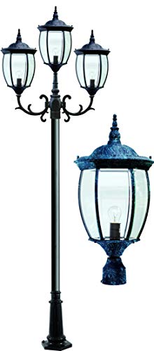 DABMAR LIGHTING INC Victoria 3-Light Post Fixture GM3015-VG