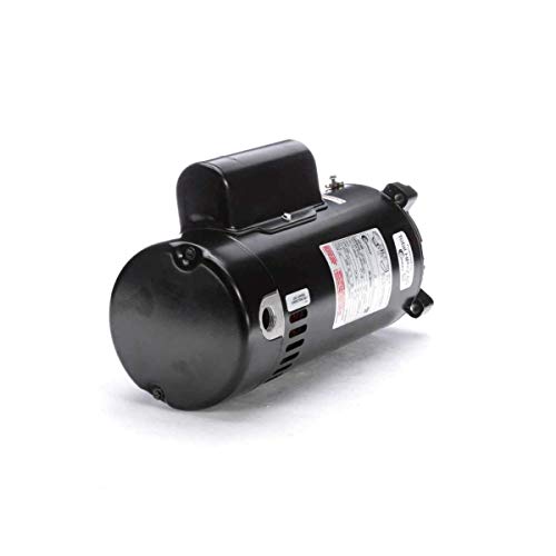 The Pool Supply Shop 2.5 Horsepower C Face Threaded Shaft Horizontal Pool Pump Motor 1.1 SF Black