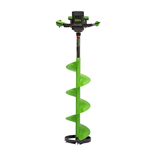 ION ICE FISHING Alpha Plus 10-Inch Electric Ice Auger Green/Black