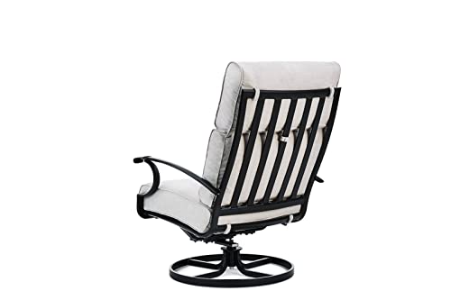 Winston Manor Ultra High Back Swivel Rocker Lounge Chair Night