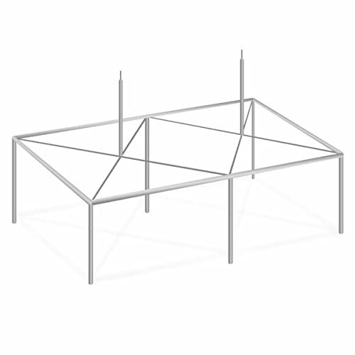 TentandTable 15' x 30' High Peak Canopy Tent Frame Only Silver