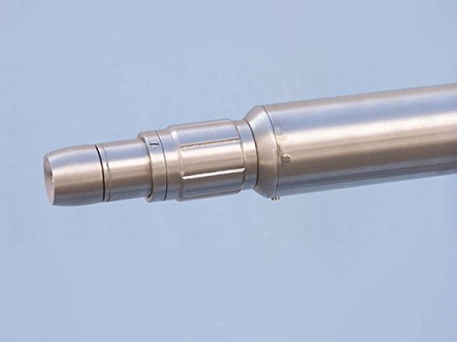 Hampton Nautical Floor Standing Anchormaster Telescope Brushed Nickel 65