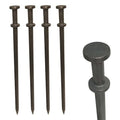 Moose Supply Double Head Heavy Duty Steel Tent Stakes 40 Inch 50-Pack