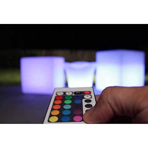Main Access LED Cube Seat Waterproof 4 Lighting Modes Remote Control Poolsides 10 Pack