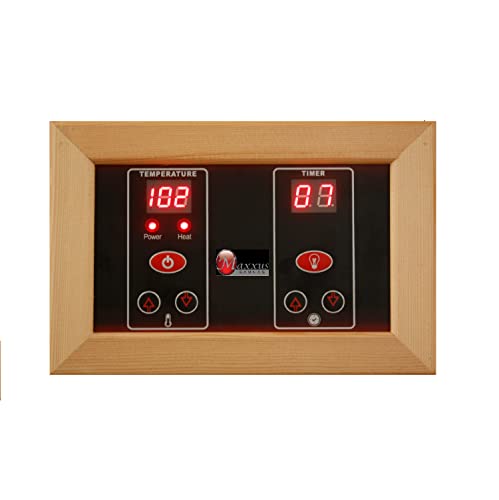 DYNAMIC SAUNAS Maxxus MX-K206-01 Elite 2-Person Near Zero EMF FAR Infrared Sauna Natural Wood Finish