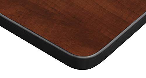 Regency Kee Height Adjustable Classroom Table Set with Two 18" Andy Chairs Cherry/Black