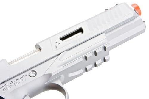 RWA Nighthawk Custom Agent 2 Green Gas Airsoft Pistol Cerakote Silver