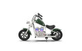HYPER GOGO Cruiser 12 Deluxe Kids Electric Motorbike with App and Music Player Pine