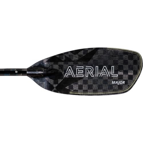 AQUA BOUND Aerial Major Carbon Versa-Lok Bent Shaft Kayak Paddle 4-Piece Black