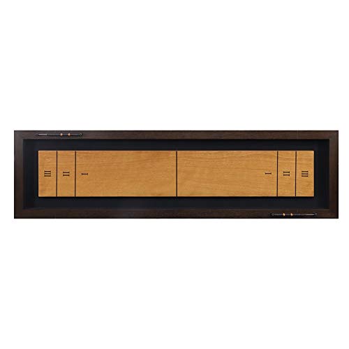 BOWERY HILL Shuffleboard Table Brown Blue Red