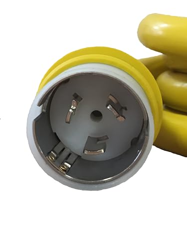 Amp Up Marine 125/250 Volt 50 Amp Replacement Shore Power Cable 75' Yellow