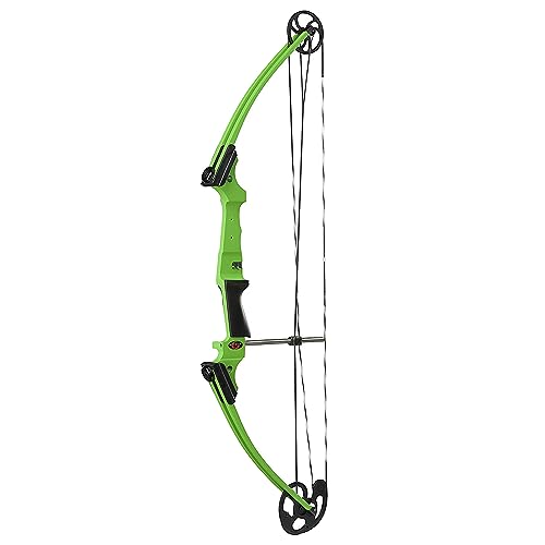 GENESIS Archery Compound Bow Kit Adjustable Draw Length & Weight for Left-Handed Green