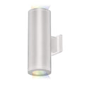 WAC Lighting ilumenight Tube 5" LED Color Changing Wall Light Double White