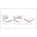TK Classics Cushions BARBADOS-12b Patio Furniture Sail White