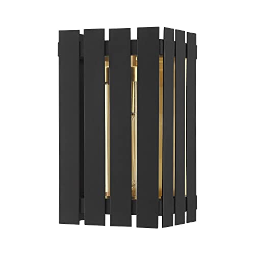 Livex 1 Light Brushed Nickel Outdoor Wall Lantern Nickel