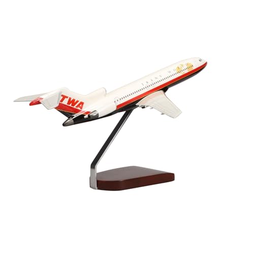 High Flying Models Boeing 727-200 TWA Large Mahogany Sculpture Multicolor
