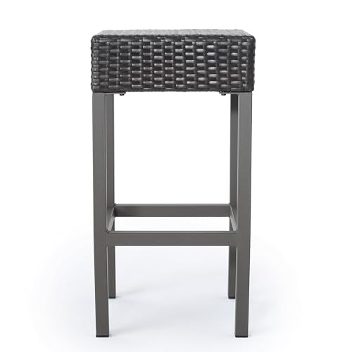 Christopher Knight Home Toranto Outdoor Wicker Bar Island Set 3-Pcs Multibrown