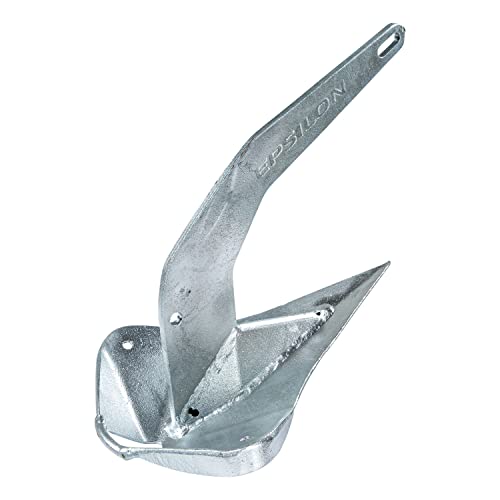 Lewmar Galvanized Steel Epsilon Anchor 110 lbs Silver