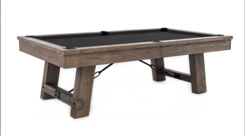 Empire USA Plank & Hide - Isaac Billiard Pool Table (8') Silvered Ash