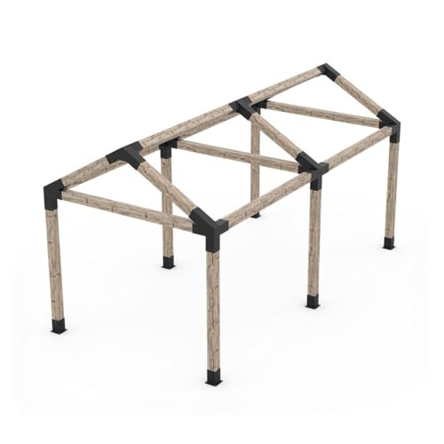 TOJAGRID Grid 30 Double Pergola Kit for 6x6 Wood Posts