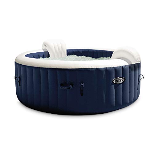 Intex PureSpa Plus 6 Person Inflatable Hot Tub Navy Blue