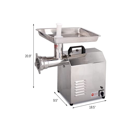 HAKKA BROTHERS Electric Meat Grinder 1100W Commercial Heavy Duty Stainless Steel Mincer TC22