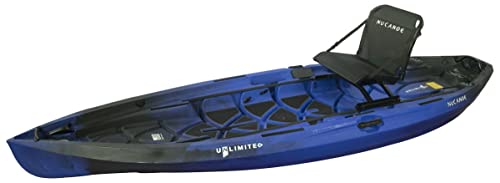 NuCanoe 2022 Unlimited Fishing Kayak with Fusion 360 Seat Thunderstorm