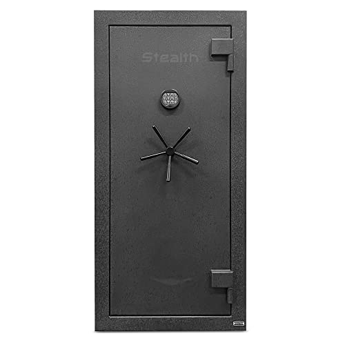 Stealth UL28 Gun Safe 28 Long Gun Capacity with Handgun Storage, 1 Hour Fire Protection, UL RSC Rating Black