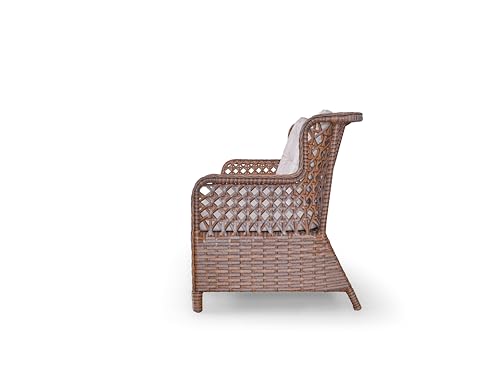 Angora Elegance Rattan Outdoor Furniture Set Brown