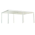 Kozyard 12ft x 20ft Outdoor Louvered Pergola Aluminum Gazebo with Adjustable Roof White