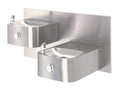 Haws Dual Satin Finish 14 Gauge 304 Stainless Steel "Hi-Lo" Barrier-Free Wall Mounted Drinking Fountain Stainless Steel
