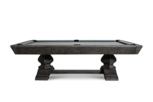 Empire USA Nixon Billiards Birdy Slate Billiard Pool Table Grayson Grey 7 ft