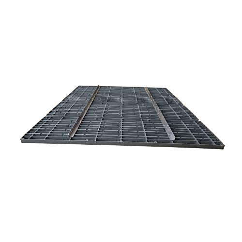 Patriot Docks Low Profile 4'x8' Dock Kit with Reinforced Gray Polypropylene Decking Gray