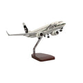 High Flying Models Boeing 737-800 Alaska Airlines Mahogany Sculpture Multicolor