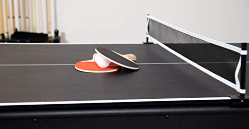 Hathaway Spartan 6-ft Pool Table with Table Tennis Top Black