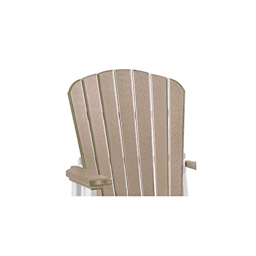 American Furniture Classics Double Glider w/Table Weatherwood and White