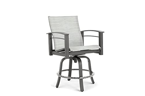 Winston Stanford Sling Swivel Balcony Stool Gray Screen