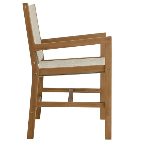 Modway Vienna Outdoor Patio Teak Wood 7-Piece Dining Set Natural Natural