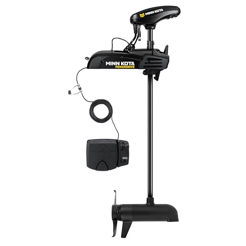 Minn Kota PowerDrive 55 lb. Thrust 54" Shaft with Dual Spectrum Chirp Sonar Foot Pedal Black