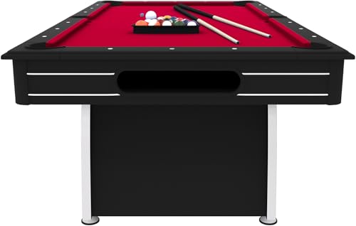 Fat Cat Tucson 7' Pool Table with Automatic Ball Return Red