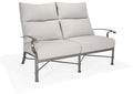 Winston Manor Ultra High Back Loveseat Weathered Teak/Linen Lace