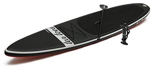 Ten Toes Board Emporium Jetsetter Inflatable Stand Up Paddle Board Bundle Black/Red