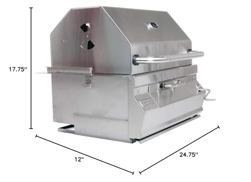 Fire Magic 24" Built-in Stainless Steel Charcoal Grill Stainless Steel