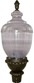 DABMAR LIGHTING GM680-LED75-BZ Clear Acorn Post Top Fixture 75W Mogul Base Bronze